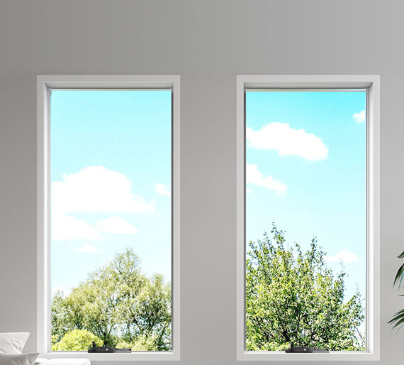Fixed metal windows